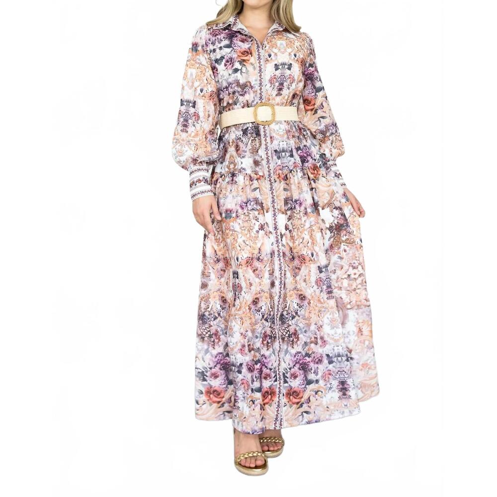 NEW STELLINO viola maxi dress in multi floral